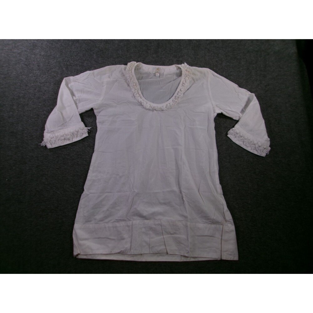 Blink Beach Swimsuit Cover Up Womens Medium White Tunic Costal Resort Lagonlook